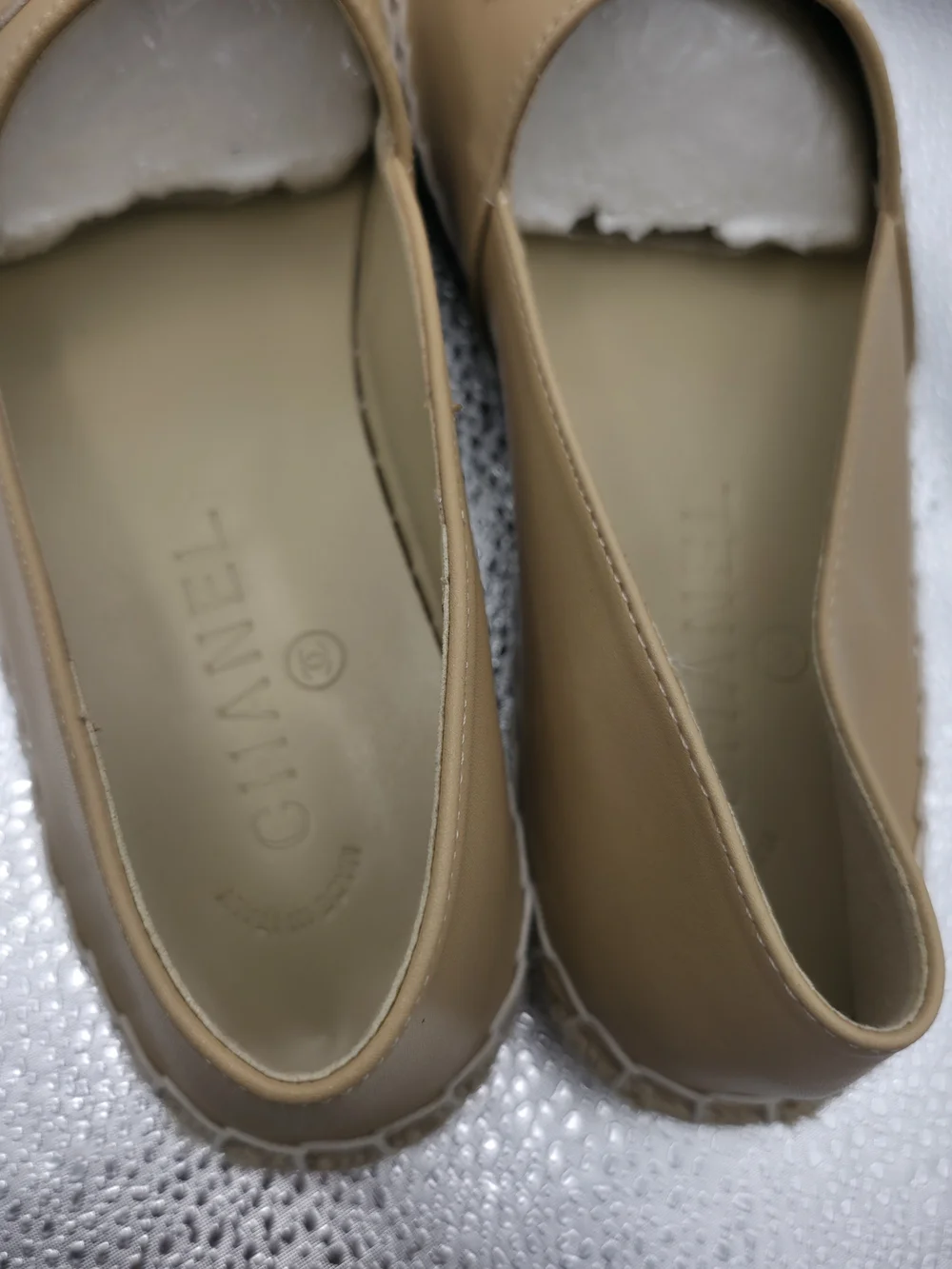 Chanel Two-Tone Beige and Black Espadrille Flats